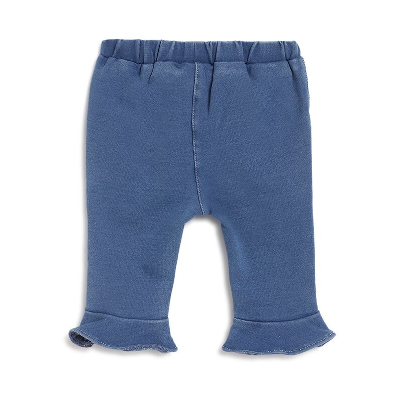 Girls Medium Blue Stretch Denim Long Trouser image number null